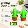 Button-operated Decompression Cactus Plant Toy Ornament Office Desktop Stress Relief Decoration