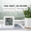 Hygrometer Temperature and Humidity Monitor Thermometer High Accuracy Sensor LCD Display Large Display