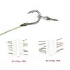 12PCS/Card Carp Fishing Bait Pin Hair Rig Hook Pin with Clear Rubber Stops Carp Fishing Terminal Tackle