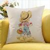 Art S-Sarah Kay Cartoon Girl Cute World Various Sizes Square Pillow Case For Car Home Bedchamber Decor