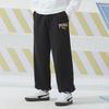 Puma Letter Logo Print Breathable Knitted Running Training Pants Unisex Pants Black 682928-01