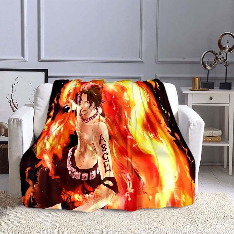 Аниме цельное прямоугольное одеяло с 3D принтом, фланелевое одеяло, фланелевое носимое одеяло, уникальное одеяло для дивана-кровати