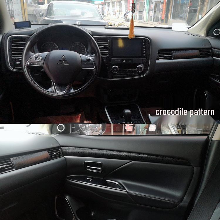 16-19 Outlander Interior Carbon Fiber Stickers: Console, Gear Shift, Window Lift