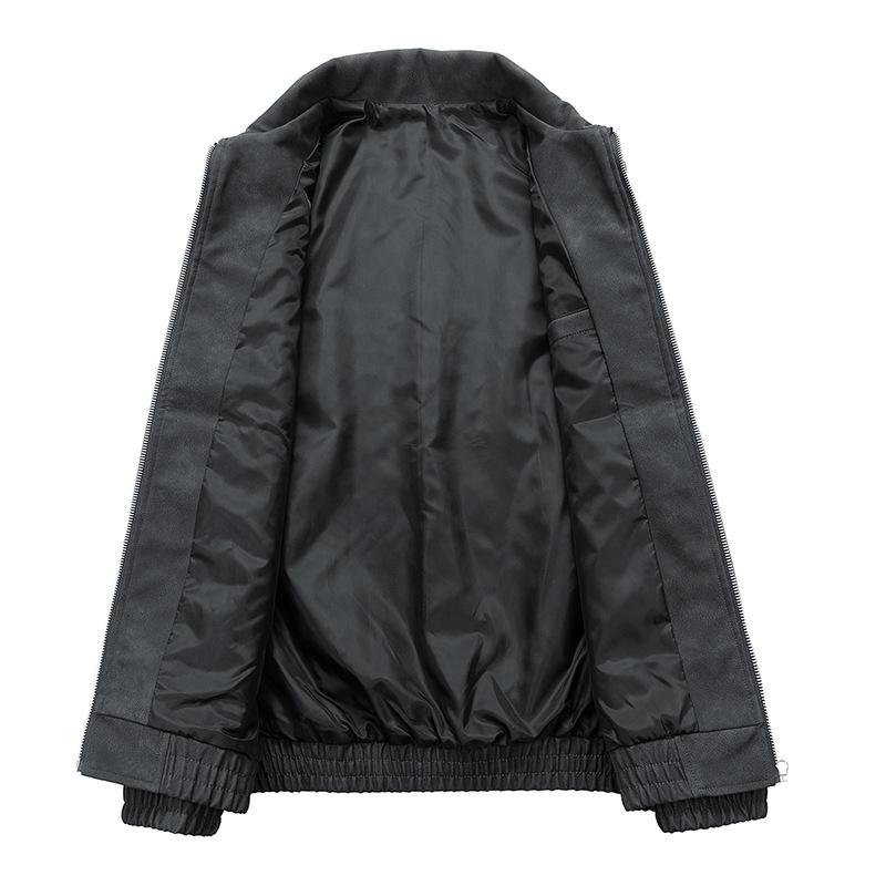 Vintage Lapel Leather Jacket Men's Rad Jacket Couple Loose Men's Casual Leather Jacket