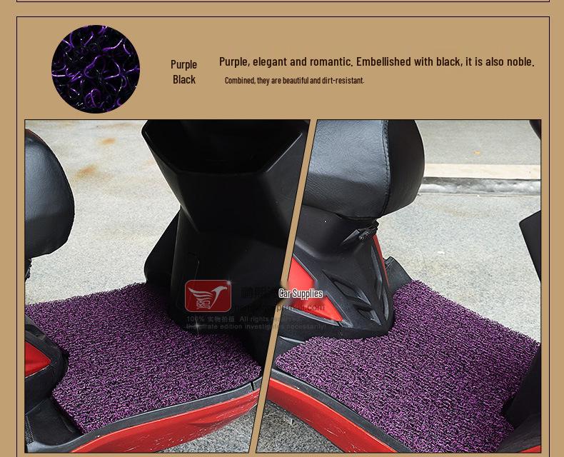 Водонепроницаемый, износостойкий шелковый коврик для ног в виде кольца для электромобиля Niu M1