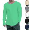 Men's T Shirt O-Neck Clothing Apparel Outdoor Long Sleeve Fashion Designer Vintagep