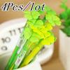 4Pcs 0.38mm Blue Ink Lucky Grass Gel Pen Creative Style Netural Pen