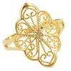 Gold Plated Ring 'Carmen' Golden - 20x14 Mm