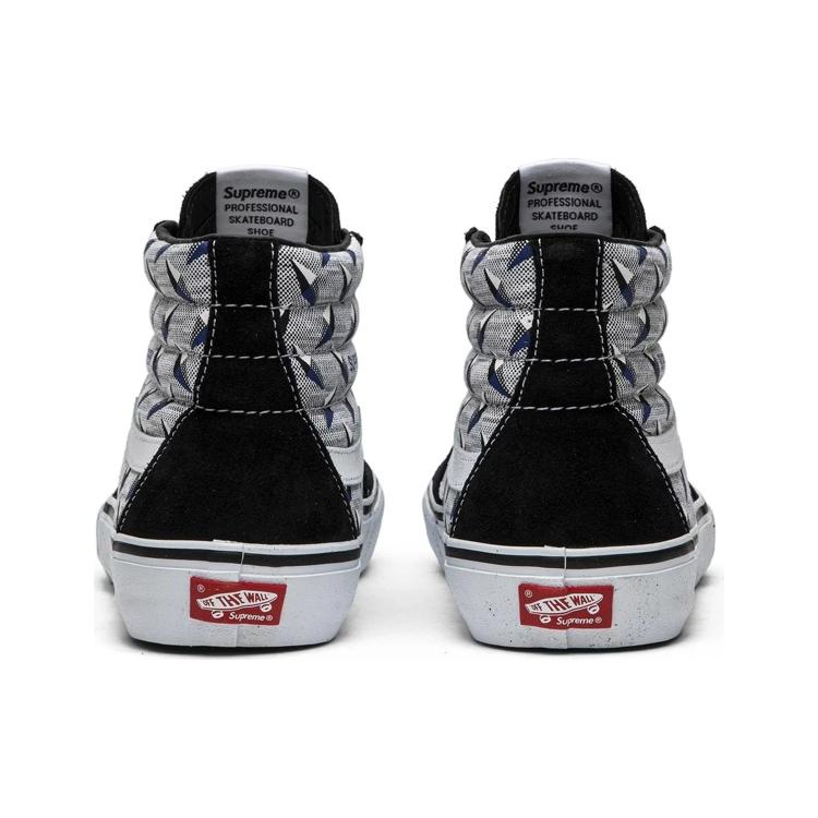 Sk8 Supreme x Vans-Hi Pro 'Алмазная плитка Черный Серый' VN0A45JDTEB