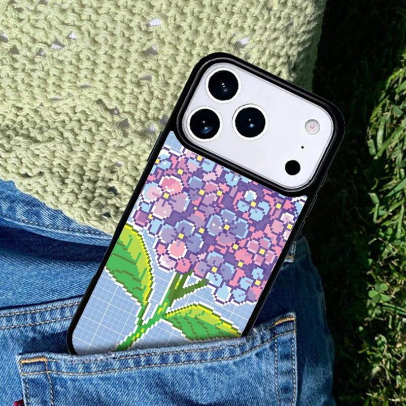 Арт Пиксель Эстетичный Чехол для Телефона для IPhone 11 12 13 14 15 16e 17 Pro Max Чехол для IPhone 17 Air