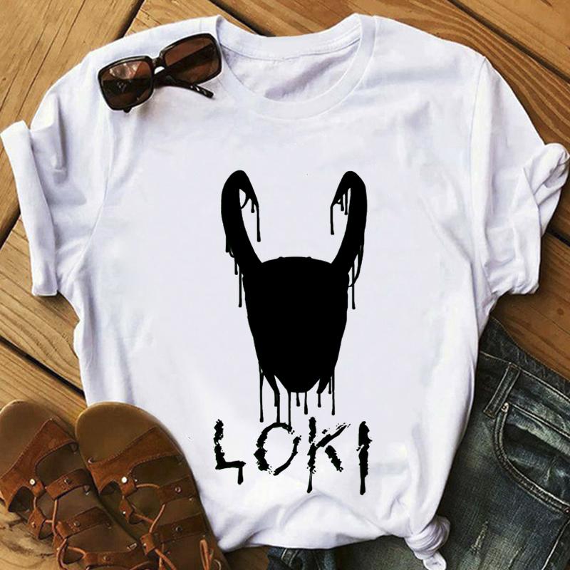 Loki God Of Mischief Unisex T Shirt Women Summer Short Sleeved Casual T-Shirt Anime Cartoon Super Hero Tshirt Female Tops Tees