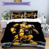 3pcs Bumblebee pattern bedding set duvet cover set includes duvet cover &pillowcases, perfect all season bedroom decoration & gift