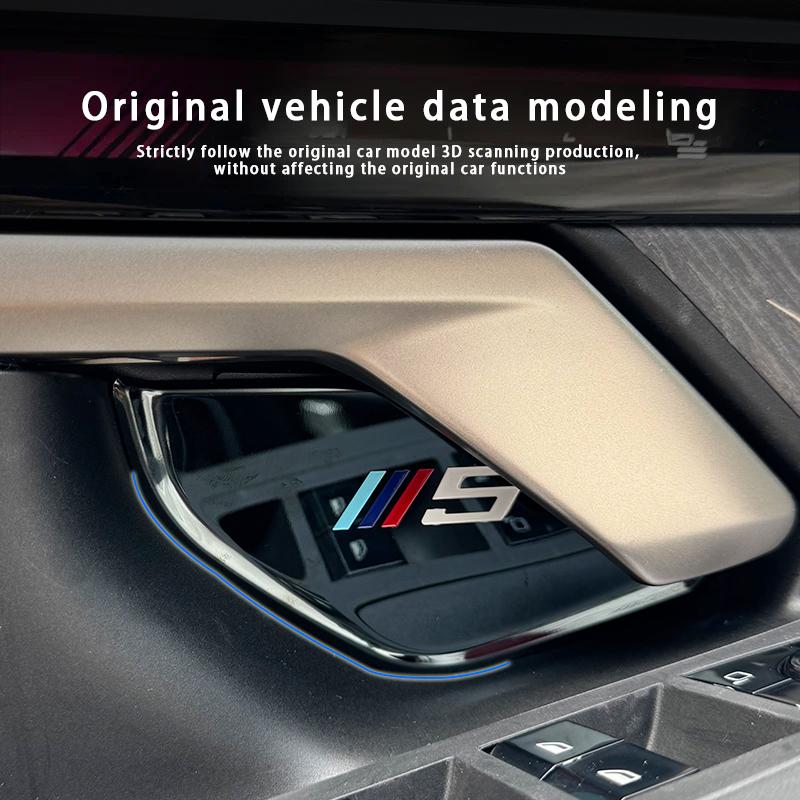STIQ3 4Pcs Car Inner Door Bowl Guard Stainless Steel Protection Cover Stickers For BMW 3 5 series i3 i5 X3 X5 G05 G45 G60 2019-2025
