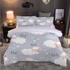 Little Duck Cute Duvet Cover King Size Toddler Cartoon Pattern Bedding 3 Pcs Teens Boys Girls Room Decoration With 2 Pillowcases