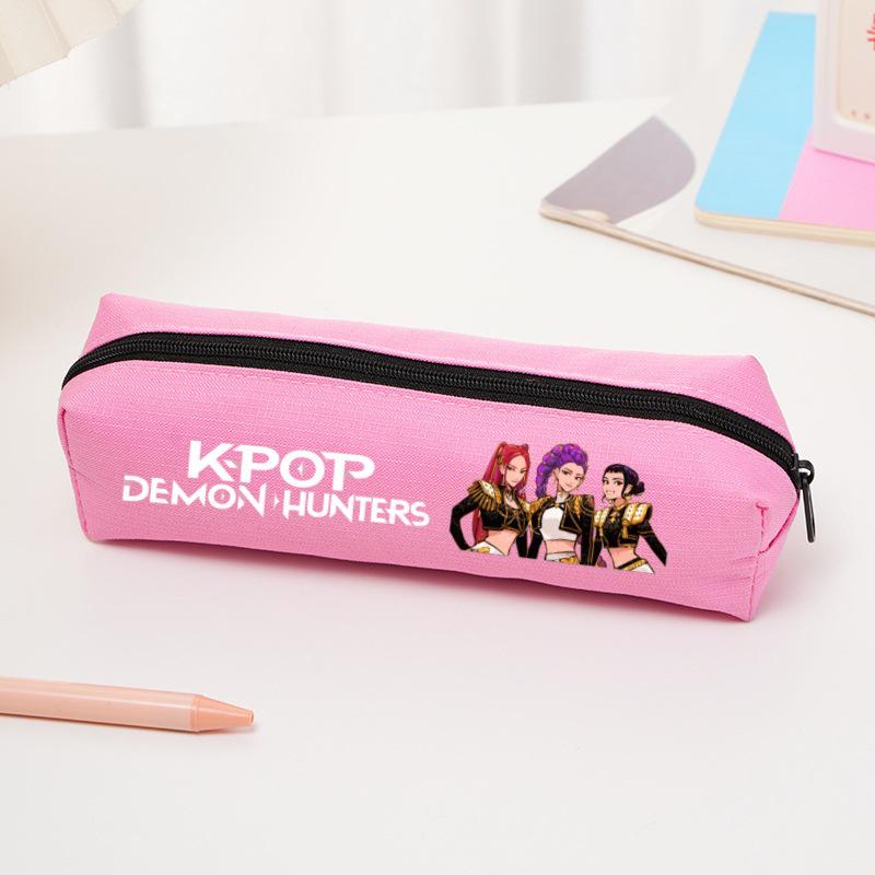 Мультянальный пенал 'Девушка-охотница на демонов K-pop' - Сумка для канцелярских принадлежностей из Оксфордской ткани для учеников начальной школы