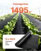 Weed Barrier Fabric Heavy Duty, 4x35.1m 99.2g Landscape Fabric, Woven Weed Blocker Fabrics, Garden Fabrics Weeds Barrier, Weeds Control Ground Cover,
