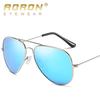 aoron Fashion Polarized Sunglasses Color Film Classic Driving Sun Glasses Metal Frame Mirror Lens Sunglasses for Men Women