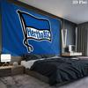 Hertha Berlin Wall tapestry, aesthetic printed fabric blanket, suitable for bedroom, living room, and home decor.