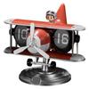 Table Clock Alarm Clock Retro Airplane Clock with Auto Mechanism for Home Office Battery Powered Silent Digital Desk