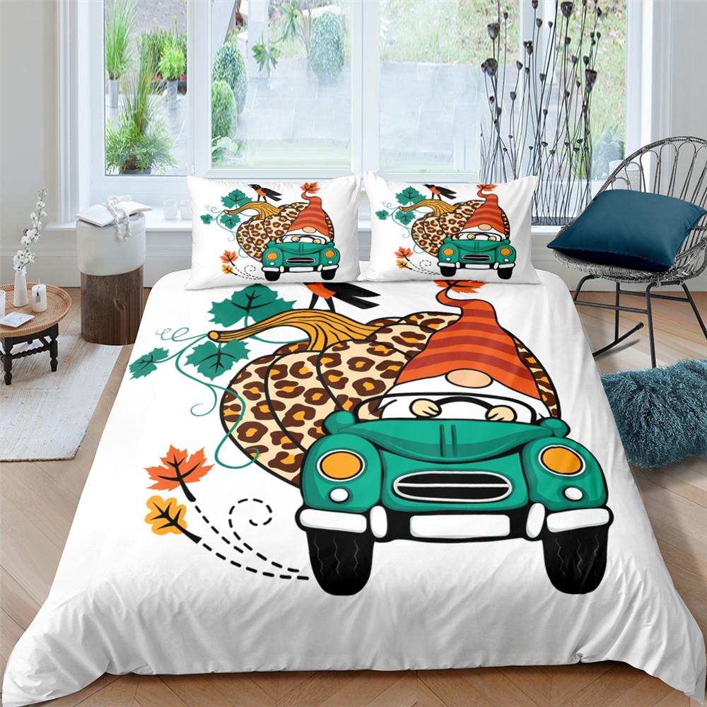 С Рождеством Постельное белье Комплект Кинг Квин Фулл Твин Размер Детский Мультяшный Пододеяльник Снежный Чехол для Одеяла 2/3шт Полиэстер Чехол для Одеяла