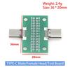 Адаптер USB Type-C 3.1 24-контактный "папа" - "мама" для эффективного подключения на печатной плате