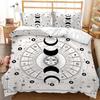 Quilt Cover Three-Piece Sun And Moon Simple Wind Bedding Digital Printing Kit