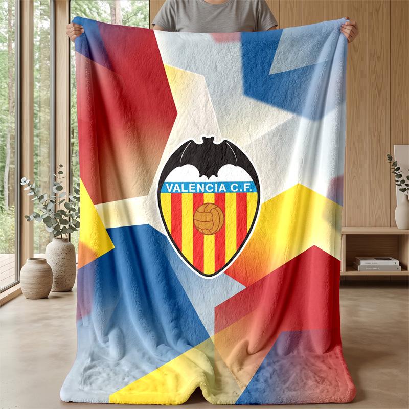 Valencia FC Soft Flannel Fleece Blanket Lightweight Cozy Warm Throw Blanket For Sofa Bed Home Decor