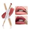 2-in-1 Double Ended Lip Liner & Lipstick High Pigmented Waterproof  Non-stick Cup Lipstick Long Lasting Lip Liner Valentine's Day Gifts