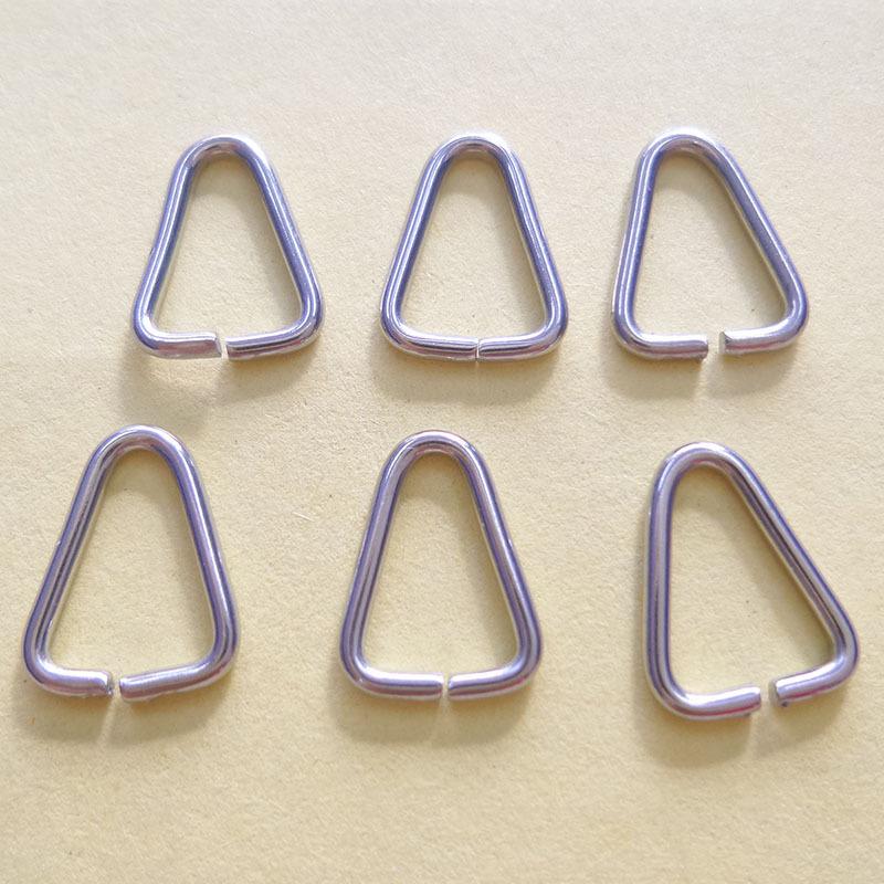 Manufacturers Stainless Steel Jewelry Findings Minimalist Decorative Components Triangular Buckle Open Ring Fittings