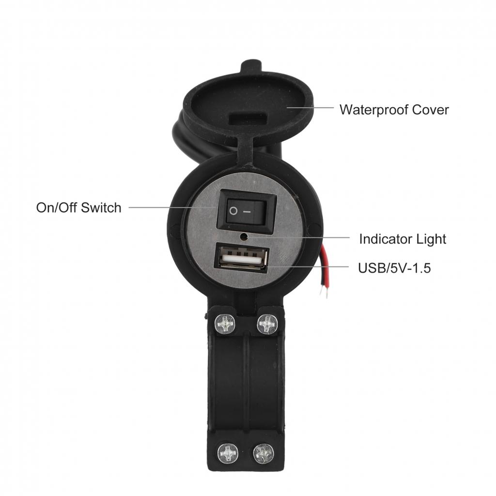 Полезное зарядное устройство для мотоцикла USB 1,2 метра для электромобиля