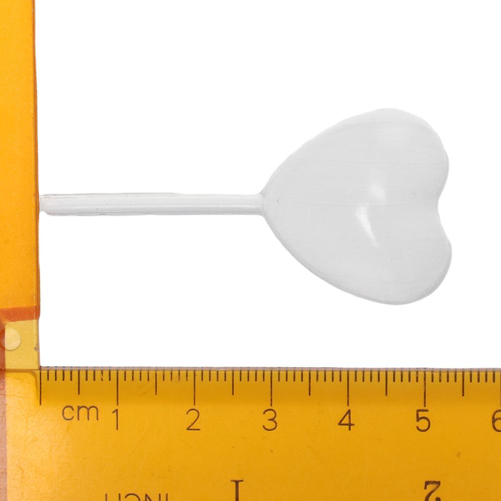 50pcs 4ml Transparent Liquid Dropper Heart Shape Liquid Transfer Pipettes Birthday Party