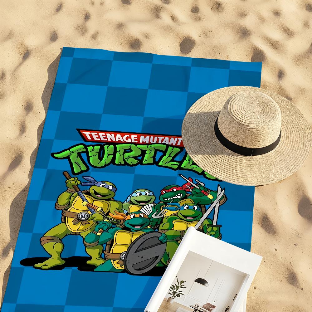 Классическое Аниме T-TMNT Полотенце Мягкое Бассейн Подарок Для Путешествий Спортзал Душ Кемпинг Быстросохнущее Спортивное N-Ниндзя T-Черепашки Большие Пляжные Полотенца