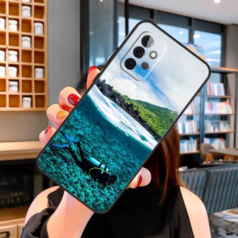 Scuba Diving Diver Case For Samsung Galaxy A05 A16 A56 A36 A26 A54 A34 A14 A52 A32 A12 A13 A33 A53 A15 A35 A55