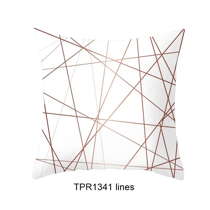 Простая наволочка в геометрическом стиле для гостиной, офиса, дома, наволочка для автомобиля, украшения