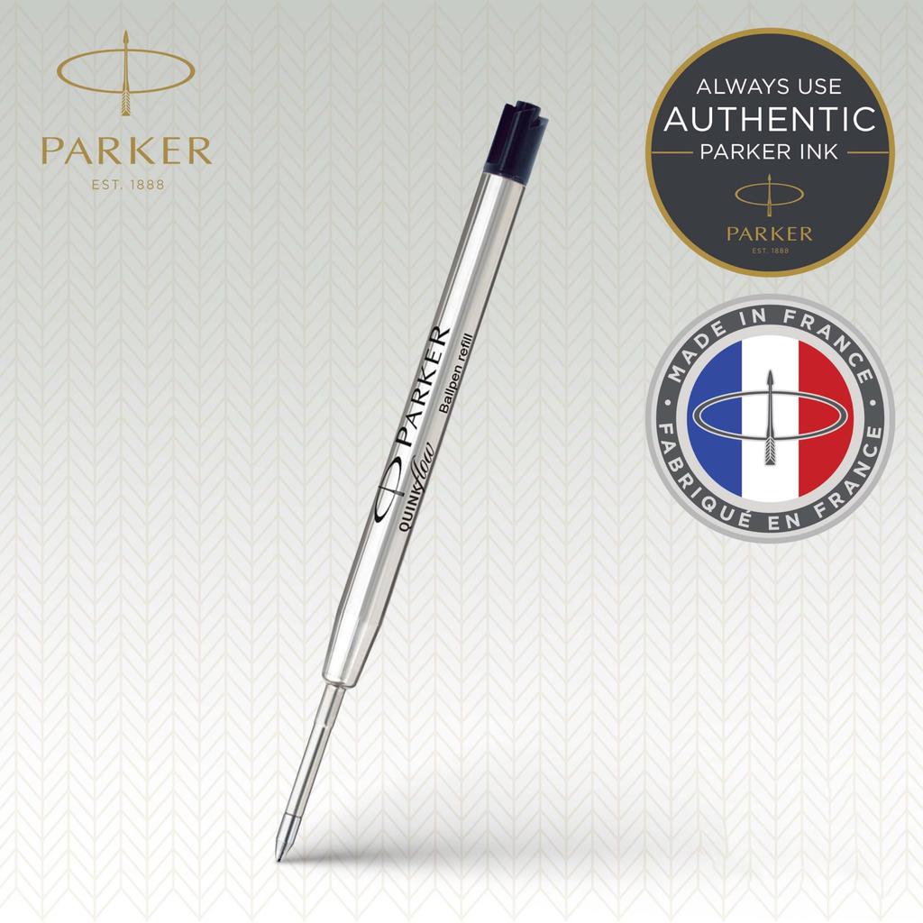 PARKER Quinkflow Ballpoint Pen Medium Point Genuine Imported 1950369 Refill, Black, 1pc, (1.0mm), Oil-based, Product,