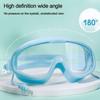 Adult Youth High Definition Wide View Swim Eyewear Swimming Goggles Eyeglasses with Earplugs