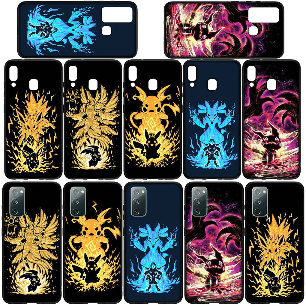 Чехол для iPhone 16 15 Xiaomi Redmi Note 14 13 12 11 Pro Max X 8 9 16e Samsung Galaxy S25 S24 S23 Moto OPPO Huawei Lovely Pokemon Pikachu Phone Case