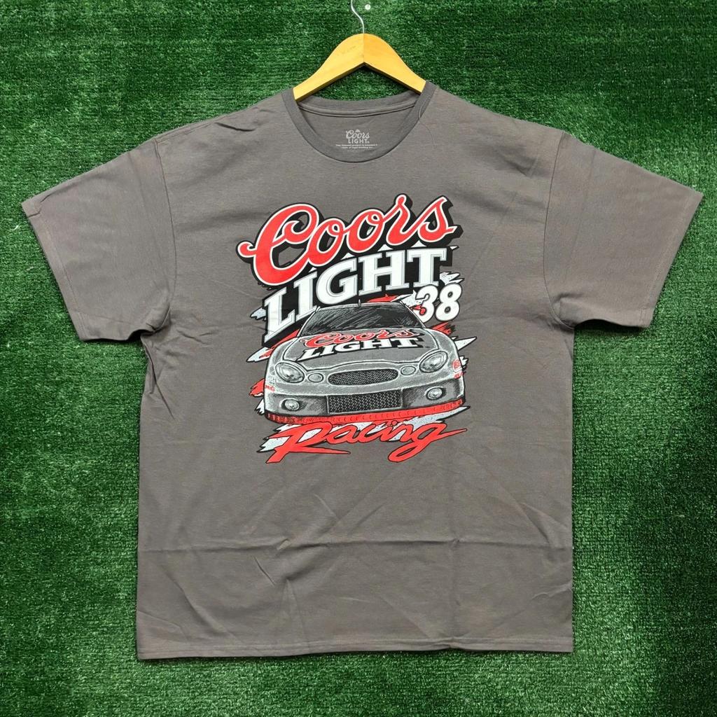 Футболка Coors Light Racing 38 с изображением гоночного автомобиля Размер Extra Large