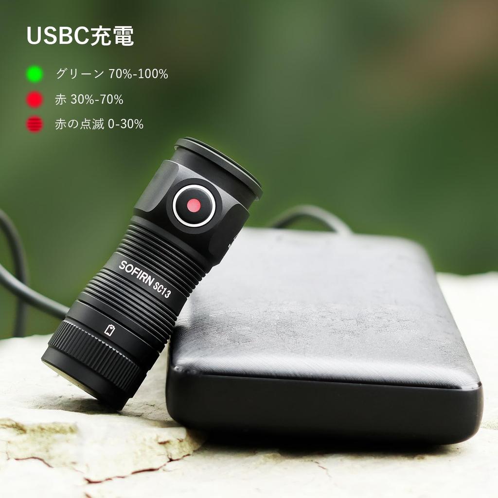 Sofirn SC13 Мини-фонарик-брелок EDC USB-C IP68 1300 Люмен Портативный Аварийный Наружный