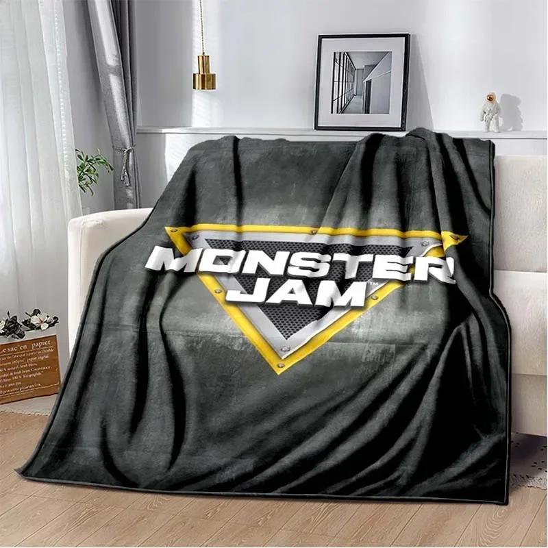 3D Monster Jam Монстр-трак Мультяшная Фланелевая Мягкая Плед Плед для Спальни Мальчика Дивана Кровати Теплый Плед Пикник