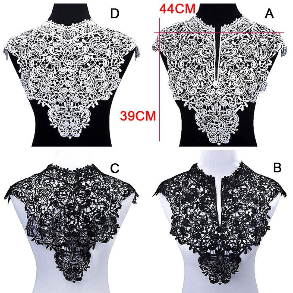 Detachable Lace Neckline Embroideried Fabric Apparel Accessories Women Clothes EMA