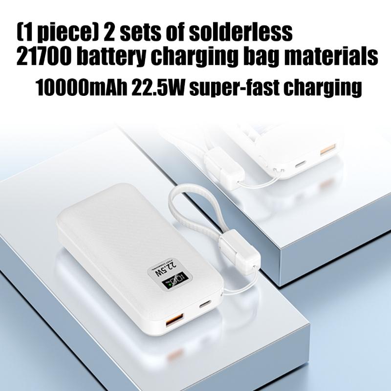 Не требует пайки Корпус Powerbank для аккумуляторов 21700 для 2-х аккумуляторов 21700 для энтузиастов DIY и путешественников