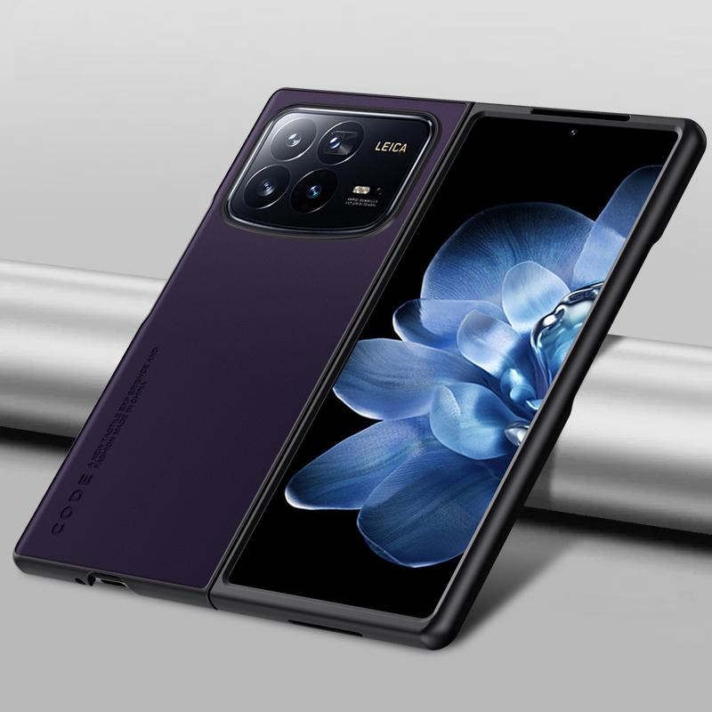Простой чехол из искусственной кожи для Xiaomi Mix Fold 4, матовый силиконовый бампер, противоударный защитный чехол для камеры, задняя крышка для Xiaomi Mi Mix Fold 4 Fold4