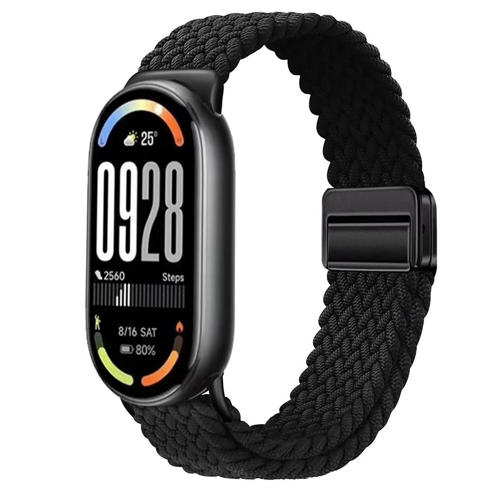 Нейлоновый петлевой ремешок для Xiaomi Mi Band 10 Браслет Плетеный Браслет Дышащий Наручный ремешок для XiaoMi Band 8 9 10 NFC Магнитная застежка Ремень