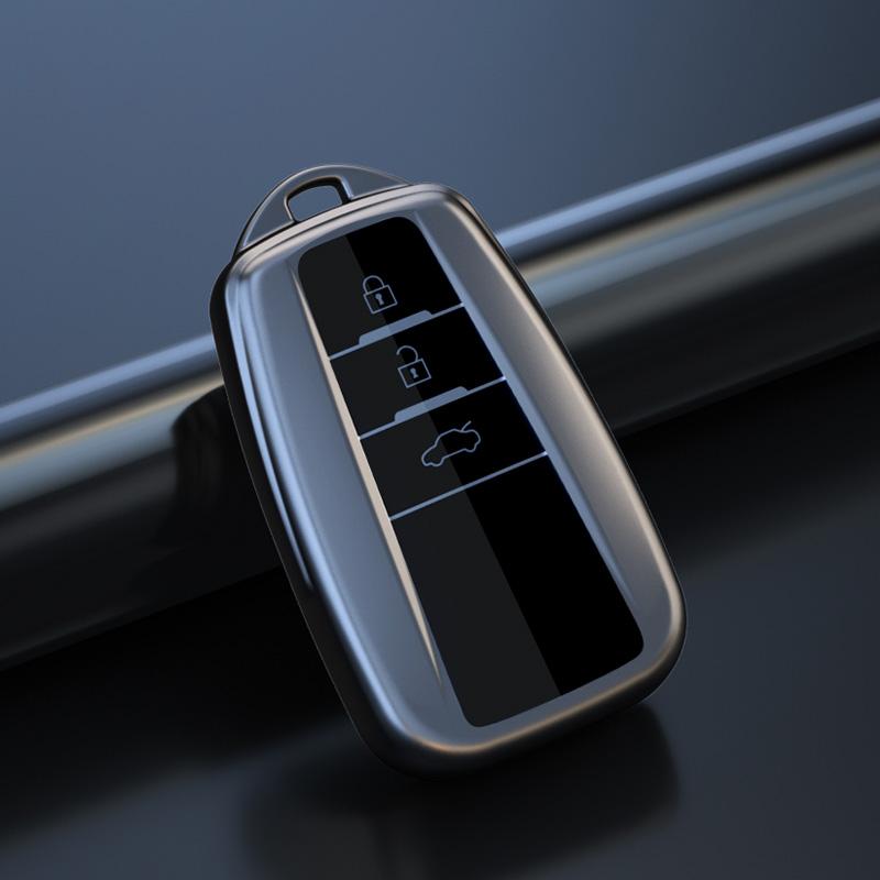 New Car Key Cover For Toyota Corolla Rav4 Camry 70 CHR Prado 150 Highlander Key Case Holder Accessories Fob 2 3 Buttons