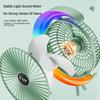 Desktop Small Fan Cool Scrolling Light High Wind Power 3 Speed Adjustment Outdoor Camping Home Dormitory Portable USB Charging