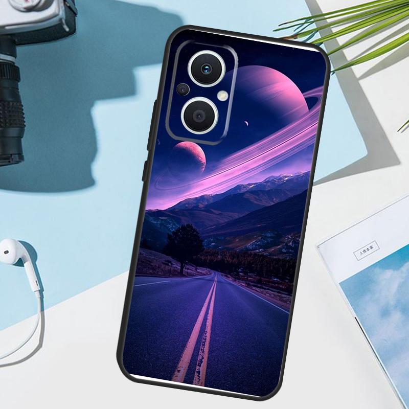 Star Space Moon Night Case For OPPO Reno 13 13F 12 11 F 8T 7 8 10 Pro OPPO Find X8 Pro X6 X3 X5 Lite Cover Funda