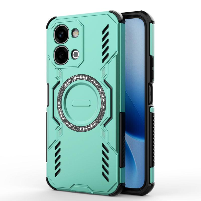 Прочный чехол-броня с полыми элементами для отвода тепла для VIVO Y05 Y21 5G Y11D Y31 V70FE V70 Elite X300 FE Магнитная противоударная крышка