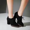 New Design High Heels Shoes Lady Pumps Cross-tied Women Classic Office Lady Pumps Woman Shoes Retro Shoes Women