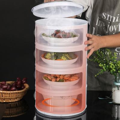 Изолированная крышка для посуды, защита от мух, пыленепроницаемая, многослойная, для хранения, сохранения тепла, кухонная коробка для еды, штабелируемый контейнер для пикника на открытом воздухе, обеденный стол